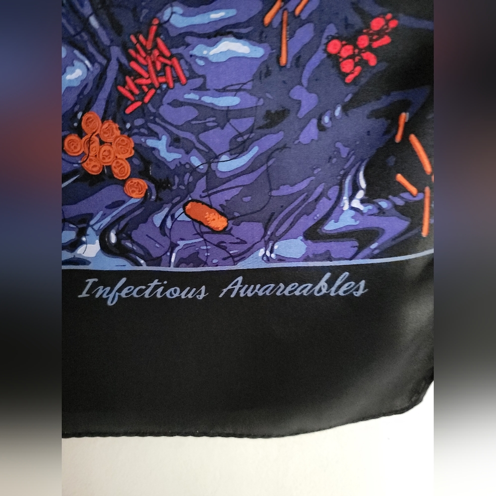 100% silk scarf, Infectous Awareables
